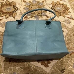 LOFT pebbled leather tote shoulder bag